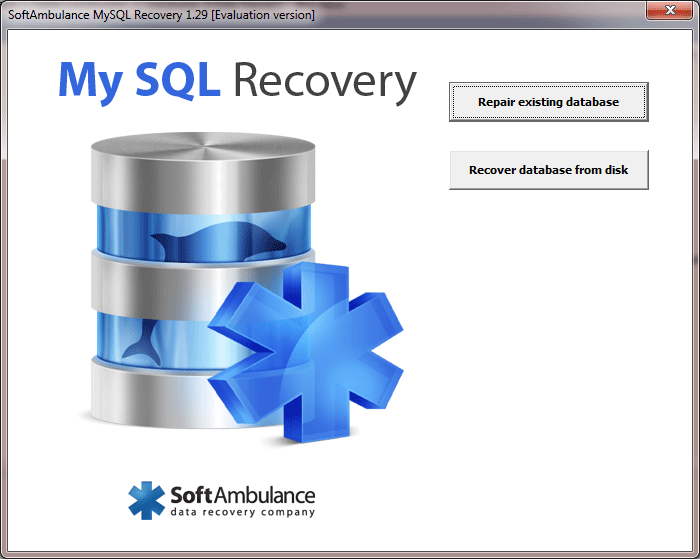 SoftAmbulance MySQL Recovery Windows 11 download