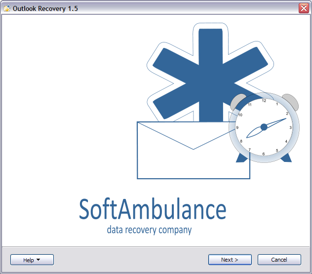 Outlook Recovery 3.45 screenshot