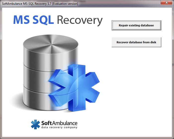 SoftAmbulance MS SQL Recovery software