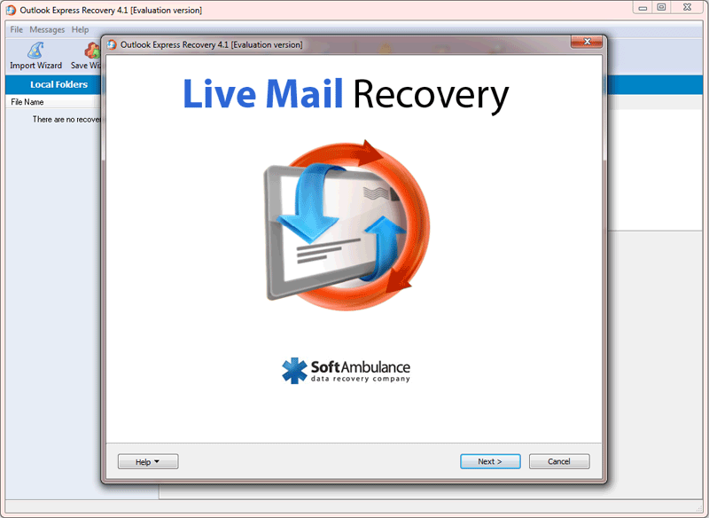Windows 7 SoftAmbulance Live Mail Recovery 5.53 full